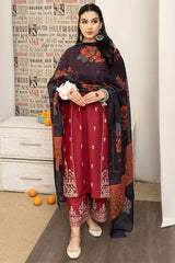 URGE - 3PC DHANAK EMBROIDERED ZN-1019