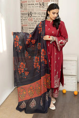 URGE - 3PC DHANAK EMBROIDERED ZN-1019