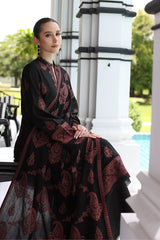 Bareeze Brand Dhanak Heavy Embroidered 3Pc Unstitched Dress Embroidery Shawl ZN-1173