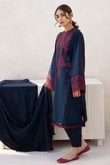 JAZMIN- 3PC DHANAK EMBROIDERED ZN-1066