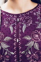 Bechtree Brand Embroidered Dhanak Stuff 3Pc Dress Unstitched ZN-1180