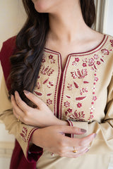 AISLING - 3PC DHANAK EMBROIDERED ZN-1053