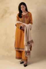 ZARA SHAHJAHAN - 3PC DHANAK EMBROIDERED ZN-1069