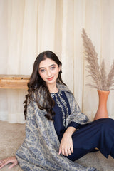 AISLING - 3PC DHANAK EMBROIDERED ZN-1061