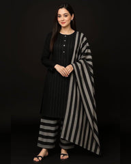 Marina Khaddi Sussi 3Piece Winter Special (Black)
