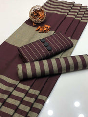 Marina Khaddi Sussi 3Piece Winter Special (Mehroon)