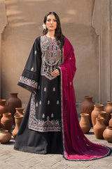 ZARPOSH - 3PC DHANAK EMBROIDERED ZN-1096