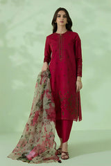 SAPPHIRE - 3PC DHANAK EMBROIDERED ZN-1046