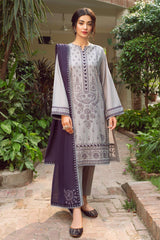 JAZMIN 3PC DHANAK EMBROIDERED ZN-1036