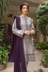 JAZMIN 3PC DHANAK EMBROIDERED ZN-1036