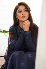 SERAN - 3PC DHANAK EMBROIDERED ZN-1028