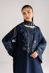 Iznik Brand Dhanak Embroidery 3 Piece Unstitched Dress ZN-1175