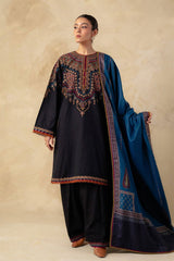 ZARA SHAH JAHAN - 3PC DHANAK EMBROIDERED ZN-1044