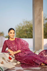 CROSS STITCH - 3PC DHANAK EMBROIDERED ZN-1047