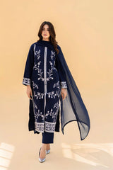 SERAN - 3PC DHANAK EMBROIDERED ZN-1095