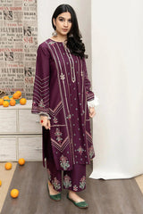 URGE - 3PC DHANAK EMBROIDERED ZN-1022