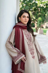 BAROQUE - 3PC DHANAK EMBROIDERED ZN-1106