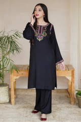 AISLING - 2PC DHANAK EMBROIDERED SHIRT AND TROUSER - ZN-1004