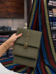 Marina Khaddi 3Piece Indian Banarsi Winter Special (Olive)