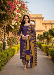 Marina Khaddi Sussi 3Piece Winter Special (Purple)
