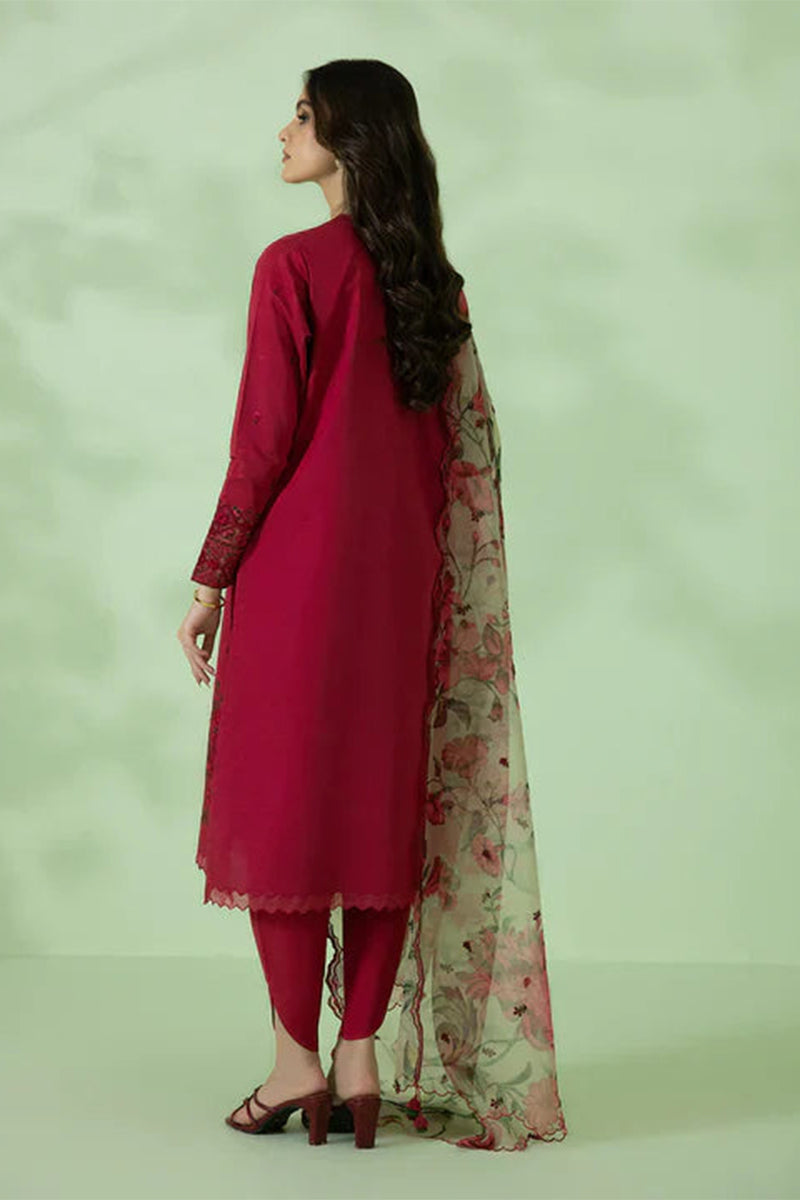 SAPPHIRE - 3PC DHANAK EMBROIDERED ZN-1046