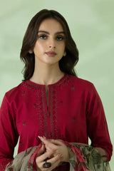 SAPPHIRE - 3PC DHANAK EMBROIDERED ZN-1046
