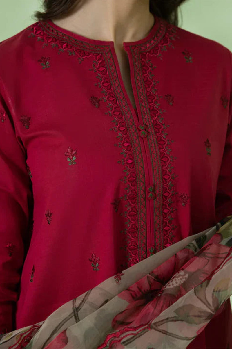 SAPPHIRE - 3PC DHANAK EMBROIDERED ZN-1046