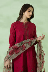 SAPPHIRE - 3PC DHANAK EMBROIDERED ZN-1046