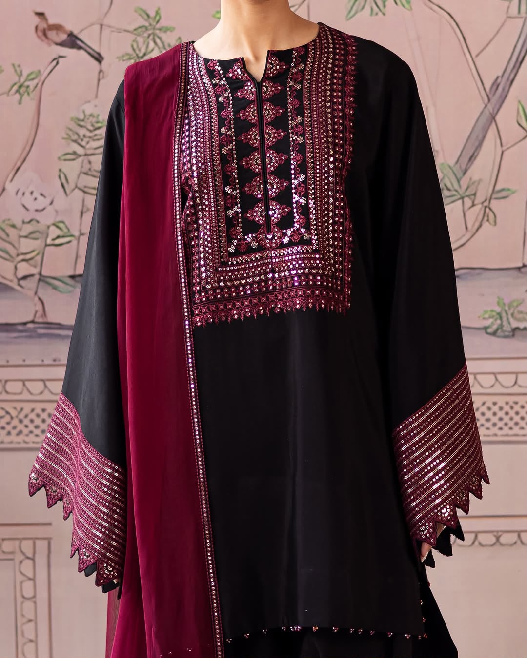Charizma Brand Most Viral Colour With Embroidered Unstitched 3 Piece Dress ZN-1168