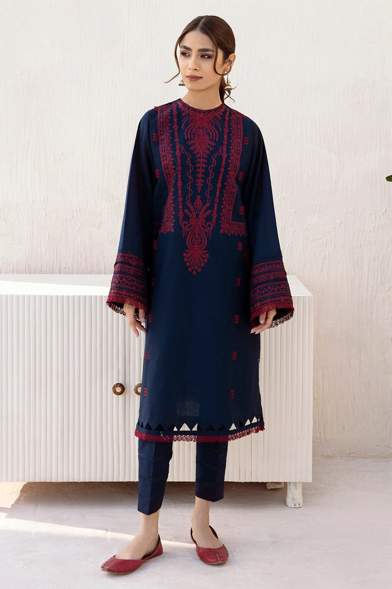 JAZMIN- 3PC DHANAK EMBROIDERED ZN-1066