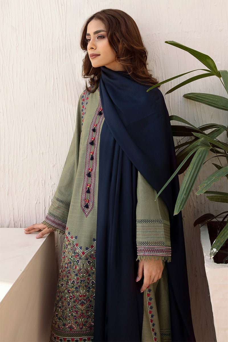 JAZMIN - 3PC DHANAK EMBROIDERED ZN-1068