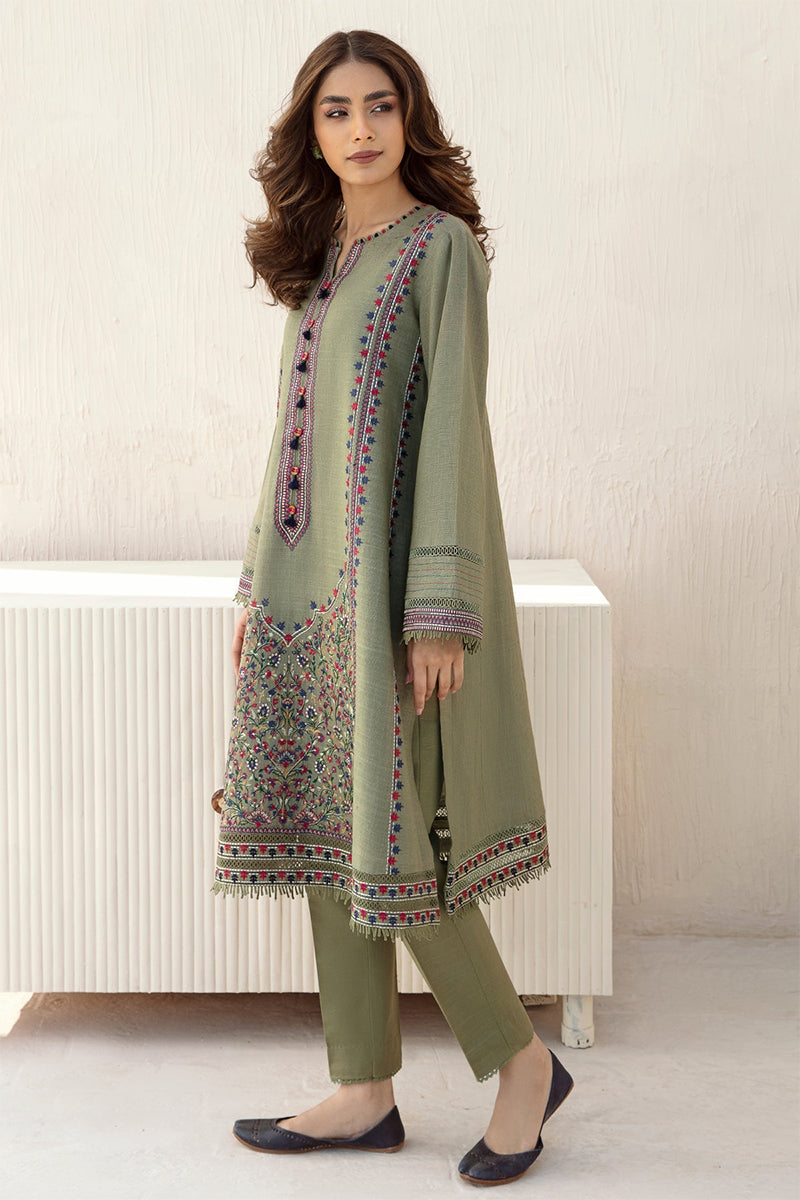 JAZMIN - 3PC DHANAK EMBROIDERED ZN-1068