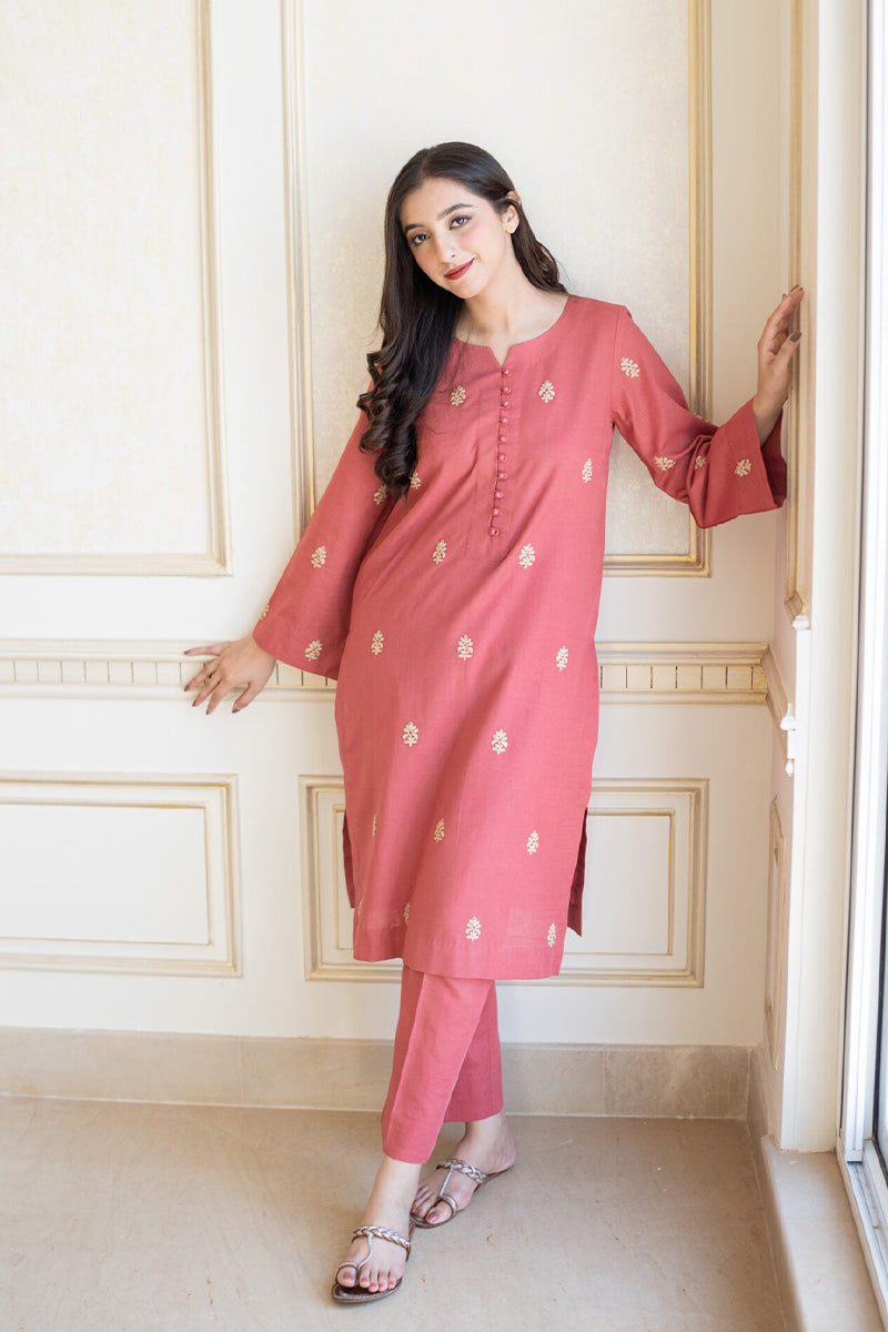 AISLING - 3PC DHANAK EMBROIDERED ZN-1039