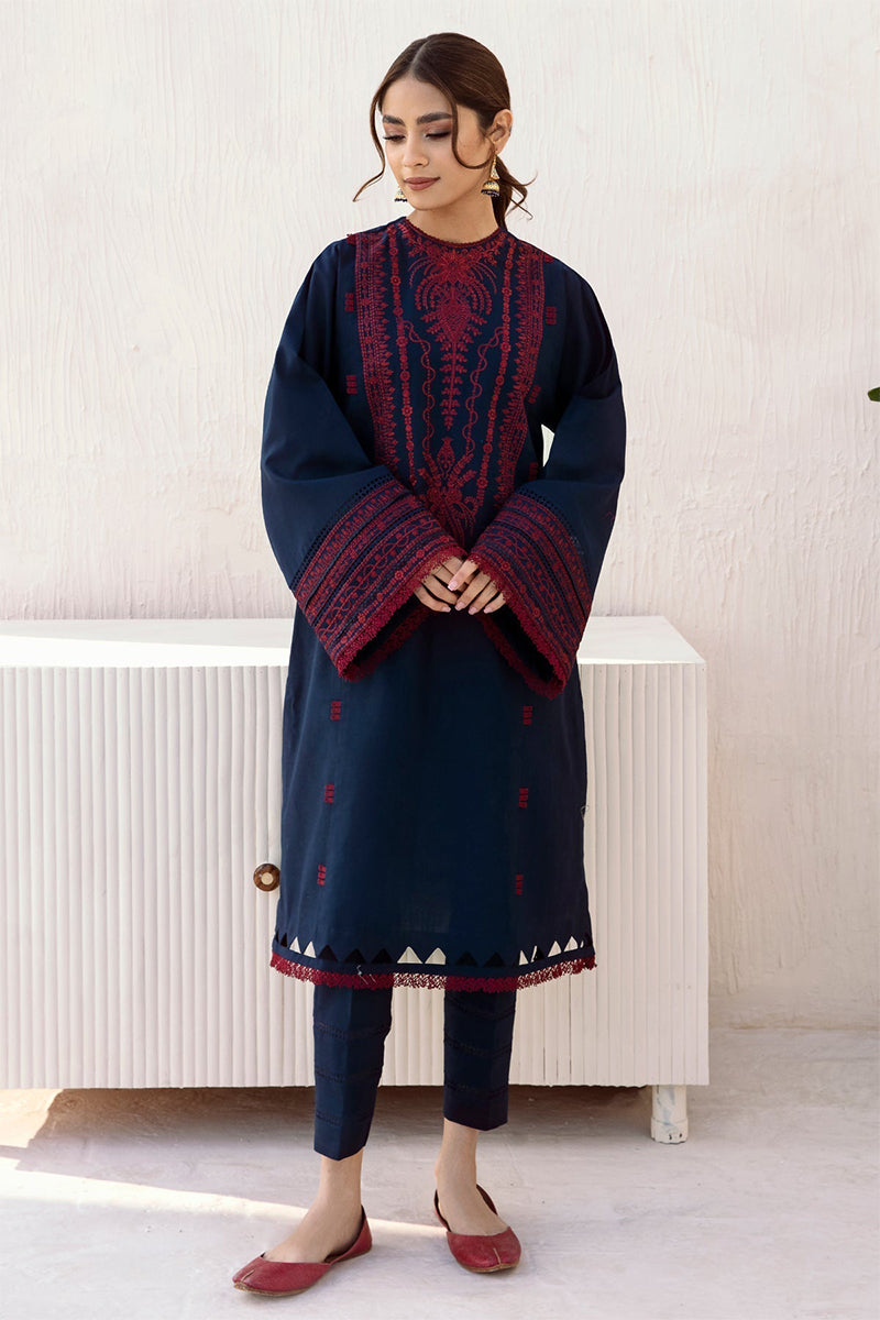 JAZMIN- 3PC DHANAK EMBROIDERED ZN-1066