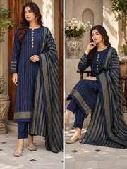 Marina Khaddi Sussi 3Piece Winter Special (Blue)