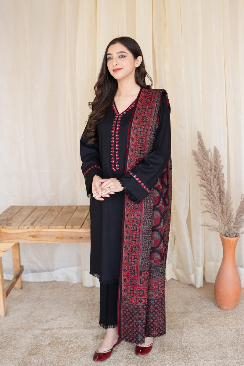 AISLING - 3PC DHANAK EMBROIDERED ZN-1040