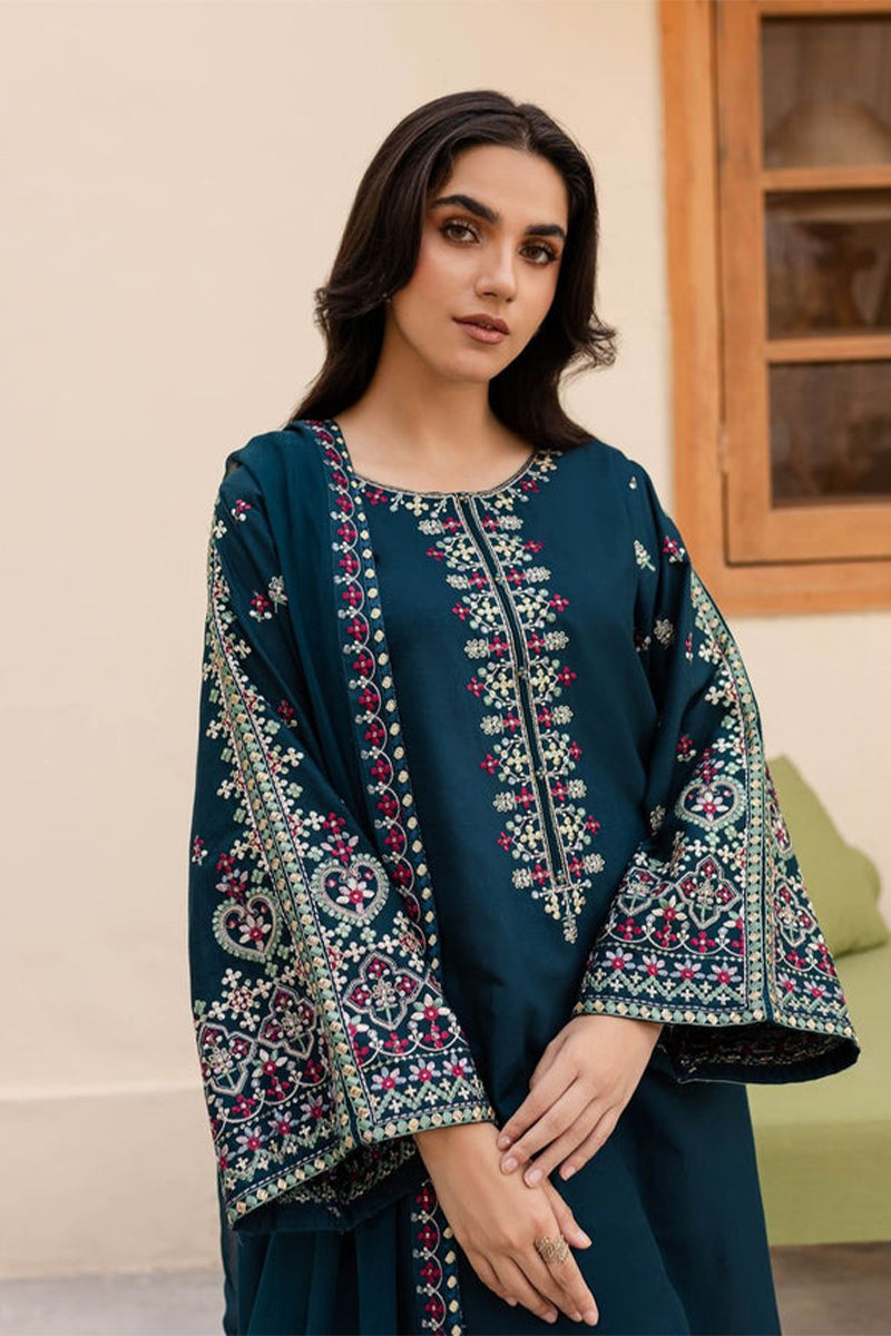 BATIK - 3PC DHANAK EMBROIDERED ZN-1088