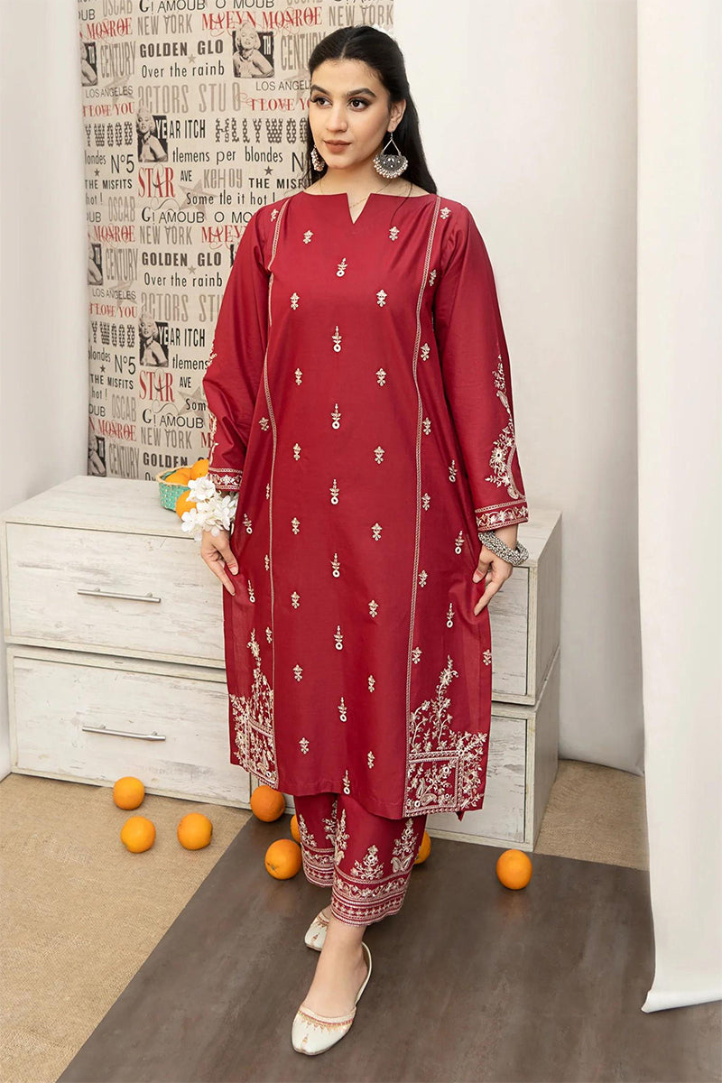 URGE - 3PC DHANAK EMBROIDERED ZN-1019