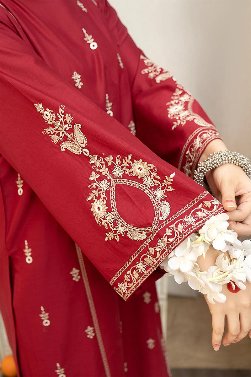URGE - 3PC DHANAK EMBROIDERED ZN-1019