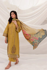 JAZMIN- 3PC DHANAK EMBROIDERED ZN-1067