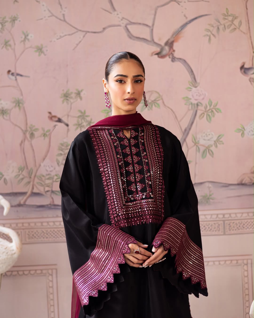 Charizma Brand Most Viral Colour With Embroidered Unstitched 3 Piece Dress ZN-1168