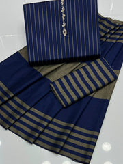 Marina Khaddi Sussi 3Piece Winter Special (Blue)