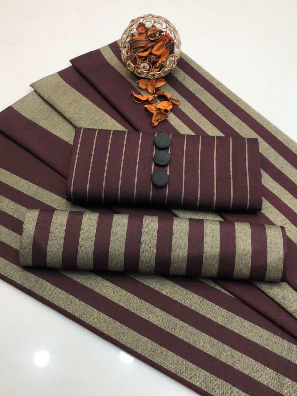 Marina Khaddi Sussi 3Piece Winter Special (Mehroon)