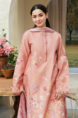 ZARA SHAH JAHAN - 3PC DHANAK EMBROIDERED ZN-1021