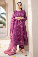 CROSS STITCH - 3PC DHANAK EMBROIDERED ZN-1047