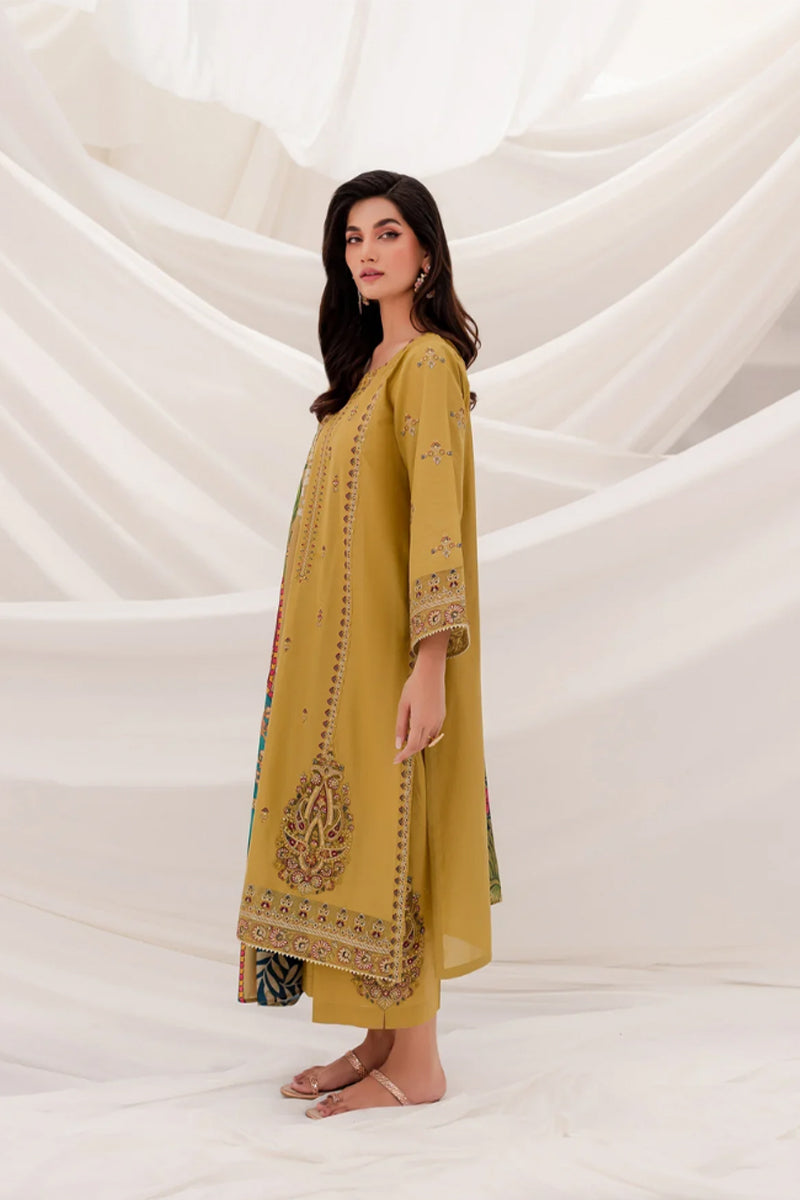 JAZMIN- 3PC DHANAK EMBROIDERED ZN-1067