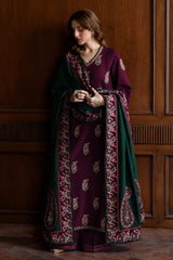 Batik Brand With Heavy Embroidery Dhanak Unstitch Premium Quality Fabric 3Pc Dress ZN-1183