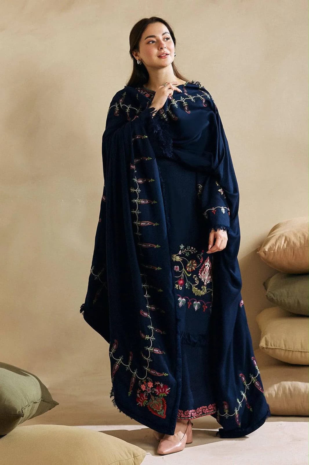 Zara Shah Jahan Brand Premium Quality Dhanak Fabric Unstitched 3 Piece Design ZN-1169