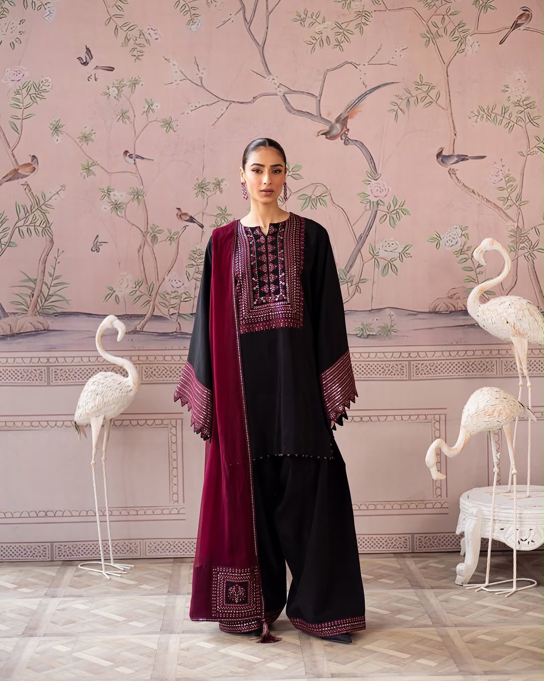 Charizma Brand Most Viral Colour With Embroidered Unstitched 3 Piece Dress ZN-1168