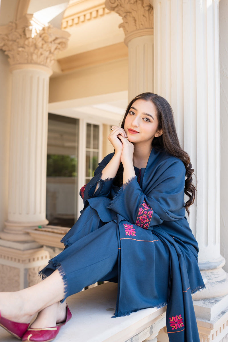 AISLING - 3PC DHANAK EMBROIDERED ZN-1051